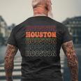 Houston ヒューストン メンズTシャツ バックプリント 高齢者への贈り物