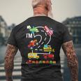 I'm 2 2歳の誕生日 トラック 乗り物 交通機関車 メンズTシャツ バックプリント 高齢者への贈り物