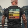 I'm Hiro Doing Hiro Things 面白い名言 メンズTシャツ バックプリント 高齢者への贈り物