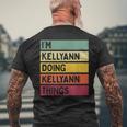I'm Kellyann Doing Kellyann Things 面白い 名言 メンズTシャツ バックプリント 高齢者への贈り物