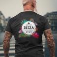 Ibiza 2025 カラフル メンズTシャツ バックプリント 高齢者への贈り物