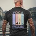 International Yoga Day For Harmony And Peace メンズTシャツ バックプリント 高齢者への贈り物