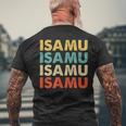 Isamu 勇 メンズTシャツ バックプリント 高齢者への贈り物