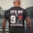 It's My 9Th Birthday 男の子 アイスホッケー ダビング 9歳 メンズTシャツ バックプリント 高齢者への贈り物