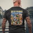 Italian Brainrot 面白いイタリアンブレインロットミームキャラクタ メンズTシャツ バックプリント 高齢者への贈り物