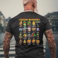 Italian Brainrot 面白いイタリアンブレインロットミームキャラクター メンズTシャツ バックプリント 高齢者への贈り物