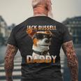 Jack Russell Daddyジャック・ラッセル・パパ・ヴァータグ・パパ・ジャック・ラッセル・テリア メンズTシャツ バックプリント 高齢者への贈り物