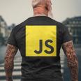 Javascript Js React AngularjsueJs NodeJs プログラマーオタク メンズTシャツ バックプリント 高齢者への贈り物
