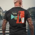 Jazz Music Player スイング バンド レトロ ヴィンテージ 70年代 メンズTシャツ バックプリント 高齢者への贈り物