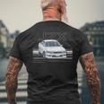 Jdm Car Jzx100 In Drift Powerlide 1Jz チェイサー ターボセダン メンズTシャツ バックプリント 高齢者への贈り物