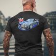 Jdm Car-Spec Kv2 シルバー Bnr34 レース メンズTシャツ バックプリント 高齢者への贈り物