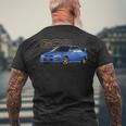 Jdm Rally Blue Car Gc8 バージョン5 メンズTシャツ バックプリント 高齢者への贈り物