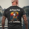 Je Peux Pas J'ai Running Humour Bigfoot Rétro Course À Pied T-shirt imprimé au dos Cadeaux pour les vieillards