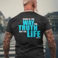 Jesus Is The Way The Truth And The Life – John 14 メンズTシャツ バックプリント 高齢者への贈り物