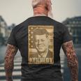 Jfk ジョン・F・ケネディ・トーンポスター メンズTシャツ バックプリント 高齢者への贈り物