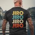 Jiro 二郎 メンズTシャツ バックプリント 高齢者への贈り物