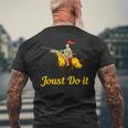 Jousting Joust Do It 中世の騎士tシャツ メンズTシャツ バックプリント 高齢者への贈り物
