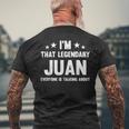 Juan 個人名 I'm That Legendary Juan Juan メンズTシャツ バックプリント 高齢者への贈り物