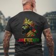 Junenth King Junenth シャツ メンズ ブラック メンズ メンズTシャツ バックプリント 高齢者への贈り物