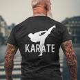 Karate Kick 空手キック松濤館、剛柔和道上地糸東極真流 メンズTシャツ バックプリント 高齢者への贈り物