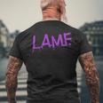 LAMF ラムパンクロックレトロデビーファンタイムサマーキャンプ メンズTシャツ バックプリント 高齢者への贈り物