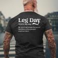 Leg Day Definition Funda Para Bomba De Gimnasio De Gran Tamaño Camiseta Hombre Estampado Espalda Regalos para ancianos