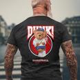 The Legend Teddy Bear Basketballlam Dunk Cool Basketball メンズTシャツ バックプリント 高齢者への贈り物