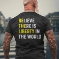 Be The Liberty Libertarian Activist Anarchy Ancap Minarchist メンズTシャツ バックプリント 高齢者への贈り物