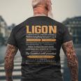 Ligon Completely Unexplainable Notices Everything But Won’T Say It Name Men's T-shirt Back Print Gifts for Old Men