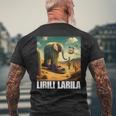 Lirili Larila イタリアのブレインロットミーム メンズTシャツ バックプリント 高齢者への贈り物