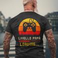 Livello Papà Loading Uomo Futuro Papà Retro Gamin G T-shirt da uomo con stampa posteriore Regalos para ancianos