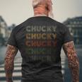 Love Heart Chucky グランジ ビンテージスタイル ブラック チャッキー メンズTシャツ バックプリント 高齢者への贈り物