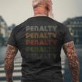 Love Heart Penalty グランジ ビンテージスタイル ブラック ペナルティ メンズTシャツ バックプリント 高齢者への贈り物
