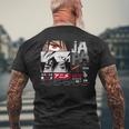 I Love Japan Culture Enjoy Cool Japan Illustration Fashion メンズTシャツ バックプリント 高齢者への贈り物