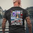 I Love Japan Culture Enjoy Cool Japan Landmarks Photos メンズTシャツ バックプリント 高齢者への贈り物