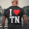I Love Tennessee Tn Throwback Classic メンズTシャツ バックプリント 高齢者への贈り物