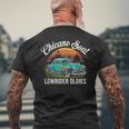 Lowrider Chicano Oldies カーデザイン クール クラシックカー メンズTシャツ バックプリント 高齢者への贈り物