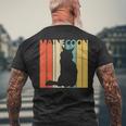 Maine Coon メインクーン メンズTシャツ バックプリント 高齢者への贈り物