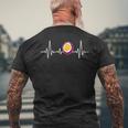 Maracuja Heartbeat パッションフルーツデザイン フルーツ メンズTシャツ バックプリント 高齢者への贈り物