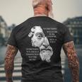 Marcus Aurelius ストイック哲学 ローマ哲学者の名言 メンズTシャツ バックプリント 高齢者への贈り物