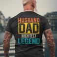 Marito Papà Architetto Leggenda Festa Del Papà Architetti T-shirt da uomo con stampa posteriore Regalos para ancianos