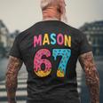 Mason 67 Ice Cream Meme Six Seven On Back Men's T-shirt Back Print Gifts for Old Men
