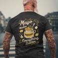 Mayo Makes Everything Better マヨネーズ メンズTシャツ バックプリント 高齢者への贈り物