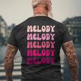Melody メンズTシャツ バックプリント 高齢者への贈り物