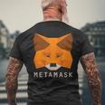 Metamask Fox 安全な暗号財布 Altcoin トークン交換 メンズTシャツ バックプリント 高齢者への贈り物