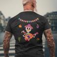 Mignon Dia De Los Muertos Guitare Mexicainequelette Enucre Pour Enfants T-shirt imprimé au dos Cadeaux pour les vieillards