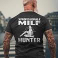 Milf Hunter シングルホットダディ アダルトジョーク メンズTシャツ バックプリント 高齢者への贈り物