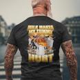 Milk Make My Tammy Hurt Cow Meme メンズTシャツ バックプリント 高齢者への贈り物