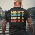 Minato 湊 メンズTシャツ バックプリント 高齢者への贈り物