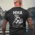Mmaファイター 総合格闘技 メンズTシャツ バックプリント 高齢者への贈り物